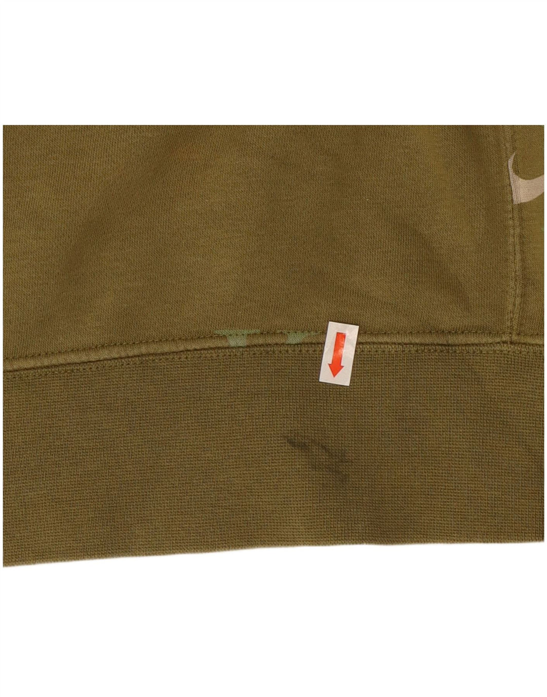 Nike Pull à capuche graphique en coton kaki moyen pour homme