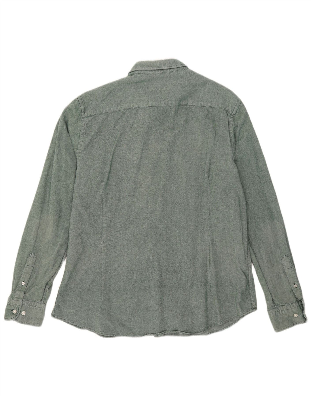 MASSIMO DUTTI Chemise Homme XL Vert Coton