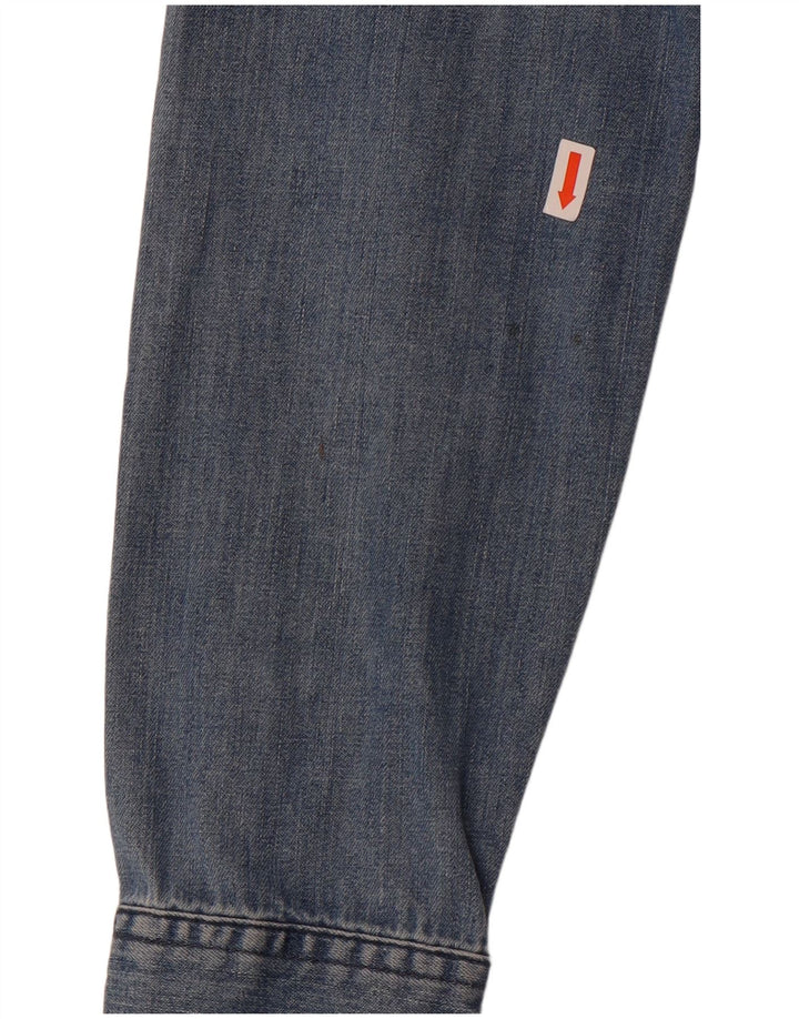 American Eagle Outfitters Chemise en jean pour femme UK 14 Bleu moyen