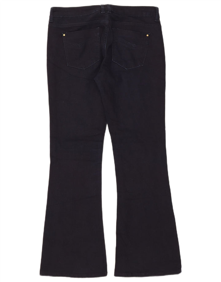 Topshop Jean évasé Femme W30 L30 Bleu Marine Coton