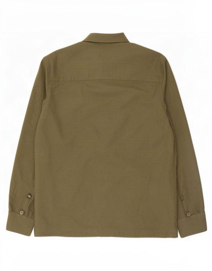Ted Baker Chemise Homme Taille 3 Kaki Moyen Polyester