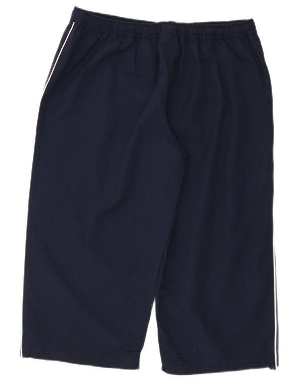Reebok Pantalon de Survêtement Capri Femme UK 18 XL Bleu Marine Polyester