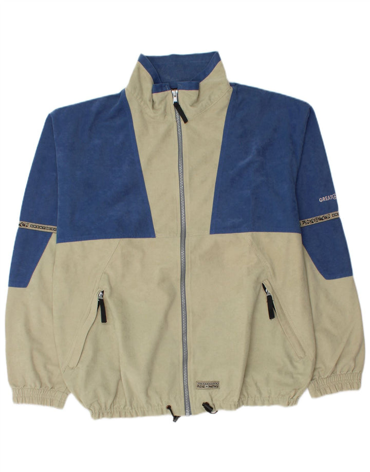 Great Escapes Survêtement complet en velours pour homme EU 52 Large Bleu Colorblock
