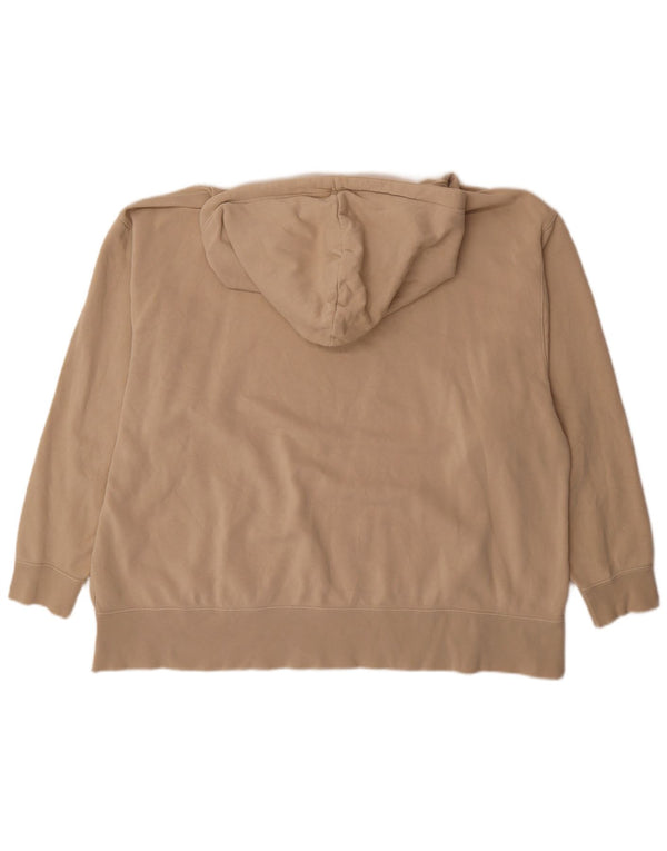 Nike Pull à capuche surdimensionné pour femme UK 22 2XL Coton beige