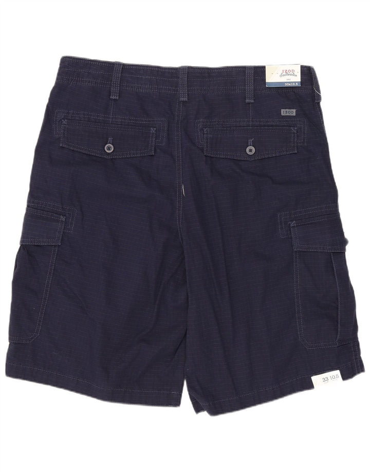 IZOD Short cargo homme eau salée W33 coton bleu marine moyen
