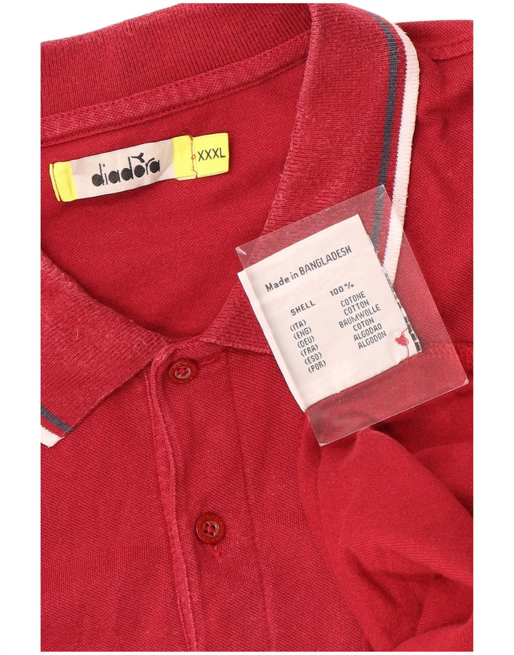 DIADORA Polo Homme 3XL Rouge