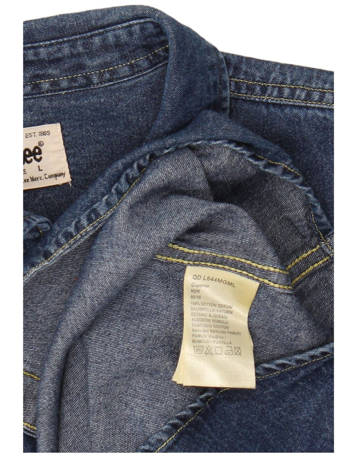 Lee Chemise en Jean Homme Large Bleu Coton