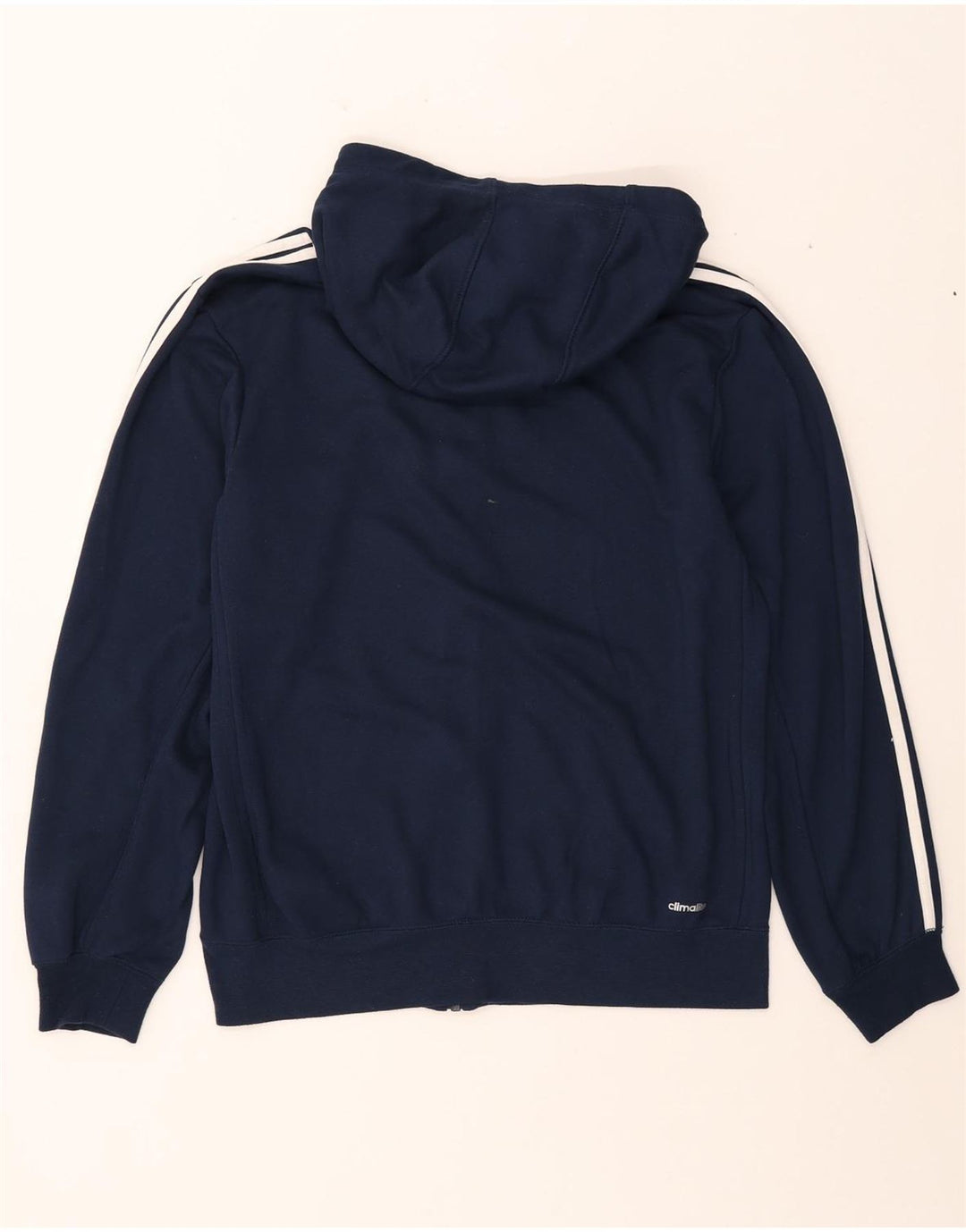 ADIDAS Pull à capuche zippé Climalite pour homme en polyester bleu marine moyen