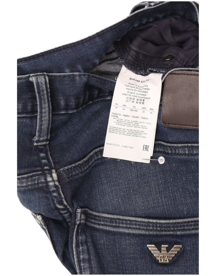 ARMANI Jean Slim Homme W30 L32 Bleu Coton
