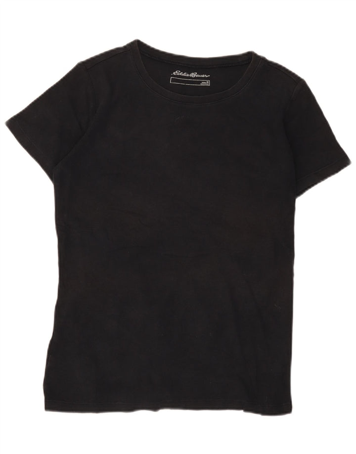 Eddie Bauer T-shirt pour femme UK 12 Medium Noir