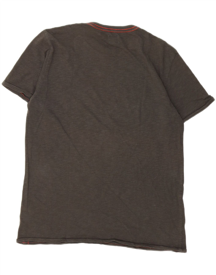 LEE Mens Graphic T-Shirt Top Large Grey Cotton Vintage Lee and Second-Hand Lee from Messina Hembry 