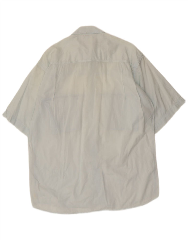 POP 84 Chemise à Manches Courtes Homme Bleu Moyen Coton