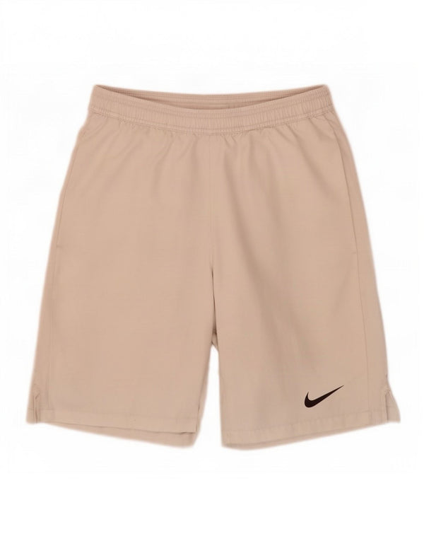 Short de sport Nike Dri Fit pour hommes, petit, blanc, polyester