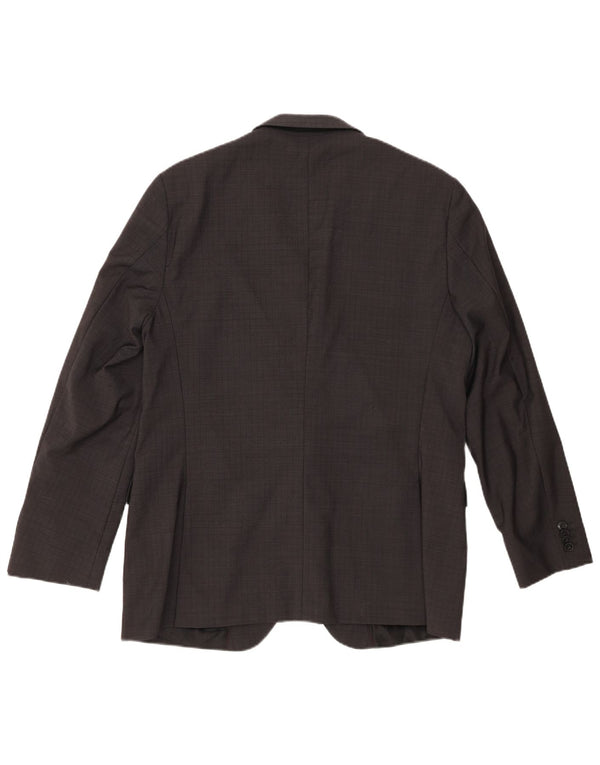 Hugo Boss Veste blazer à 2 boutons pour homme EU 52 XL Gris laine vierge