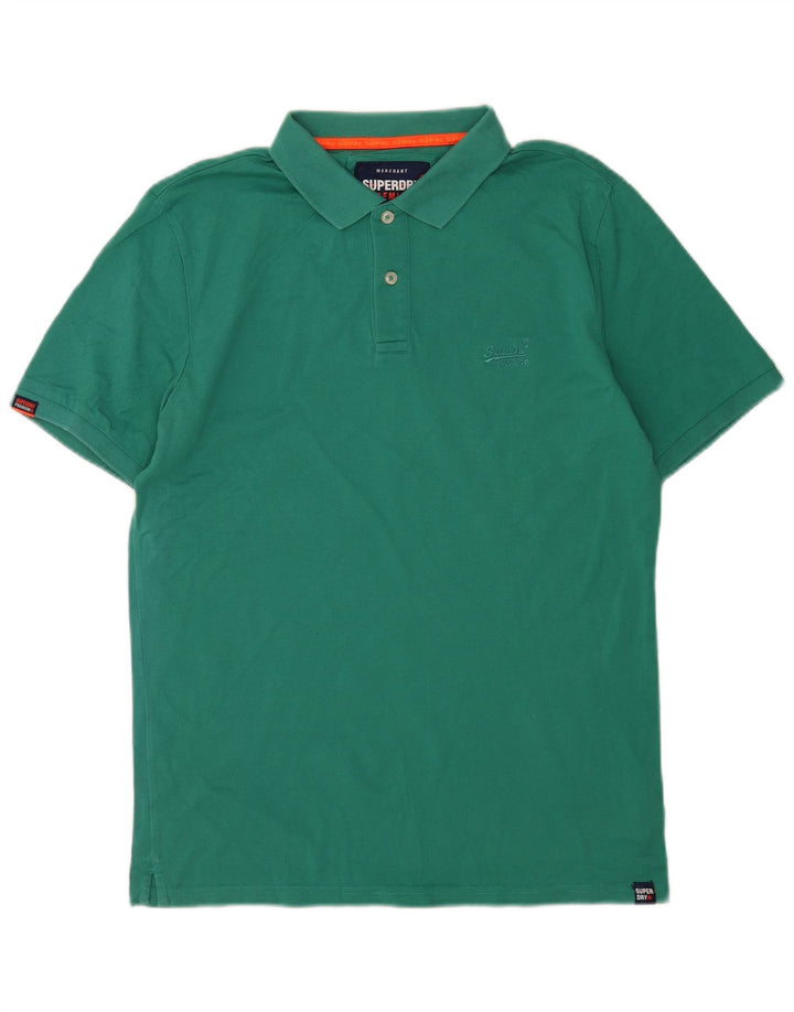 Superdry Polo Homme Grand Vert Coton