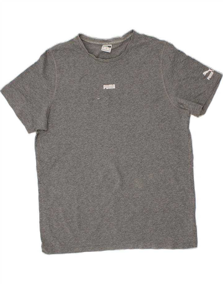 PUMA Mens T-Shirt Top XL Grey Cotton Vintage Puma and Second-Hand Puma from Messina Hembry 