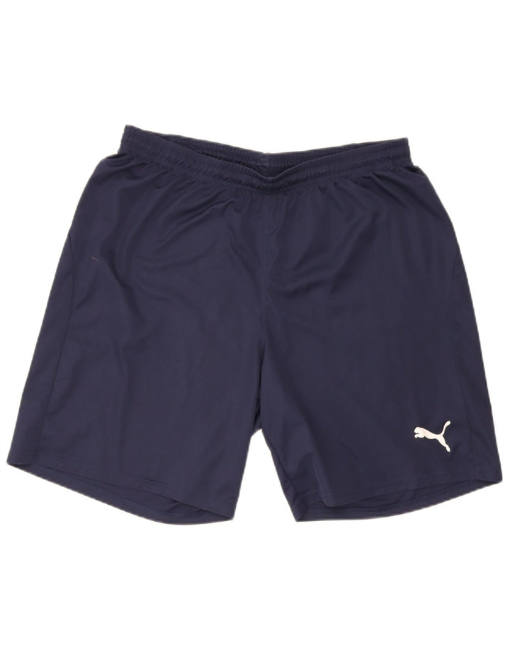 Puma Short de Sport XL Homme Bleu Marine