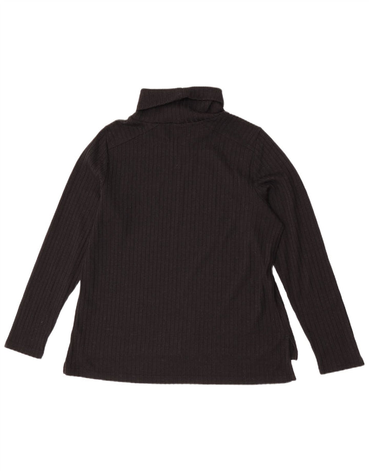 Marks & Spencer Pull col roulé pour femme UK 18 XL Noir Polyester