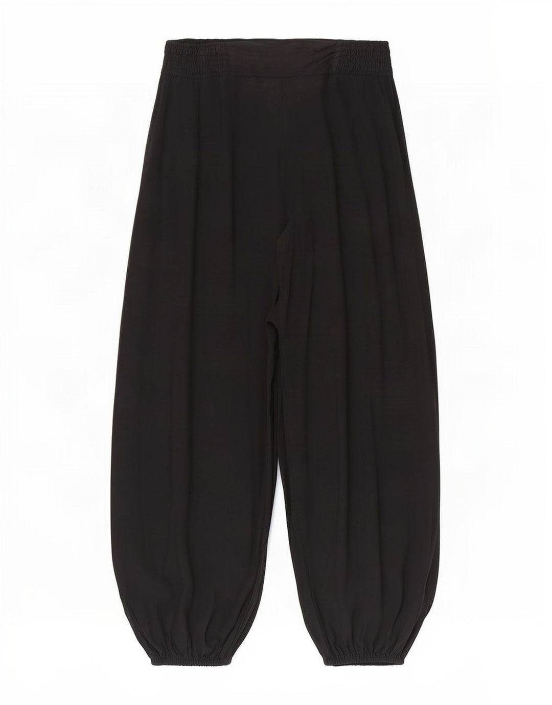 Marks & Spencer Pantalon Sarouel Femme Moyen W28 L26 Viscose Noir