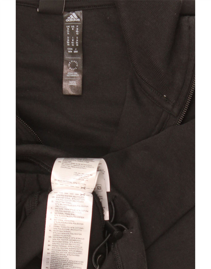Adidas Sweat-shirt surdimensionné graphique pour femme UK 12/14 Noir moyen