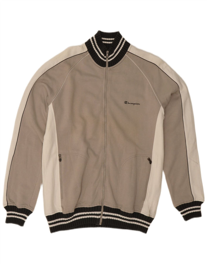 Champion Veste de Survêtement Homme XL Gris Colorblock Coton