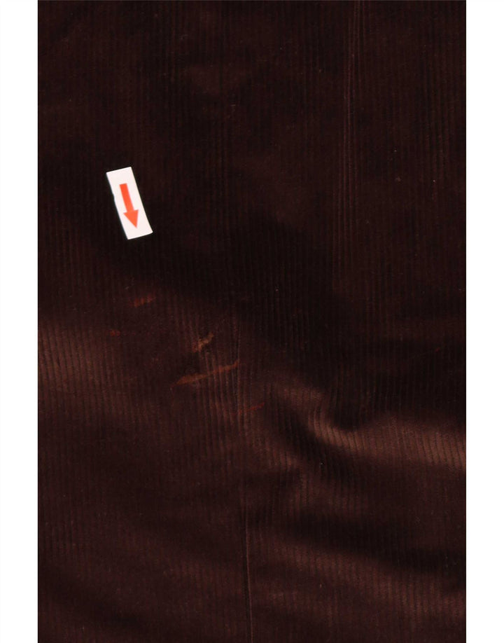 Barbour Veste blazer en velours côtelé à 2 boutons pour homme IT 56 3XL en coton marron