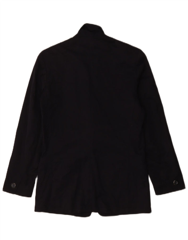 Max & Co. Veste blazer à 2 boutons pour femme UK 12 en coton bleu marine moyen