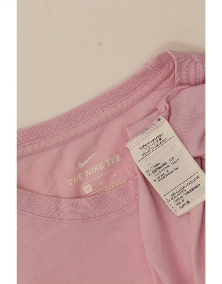 Nike T-Shirt Homme Rose Moyen Coton