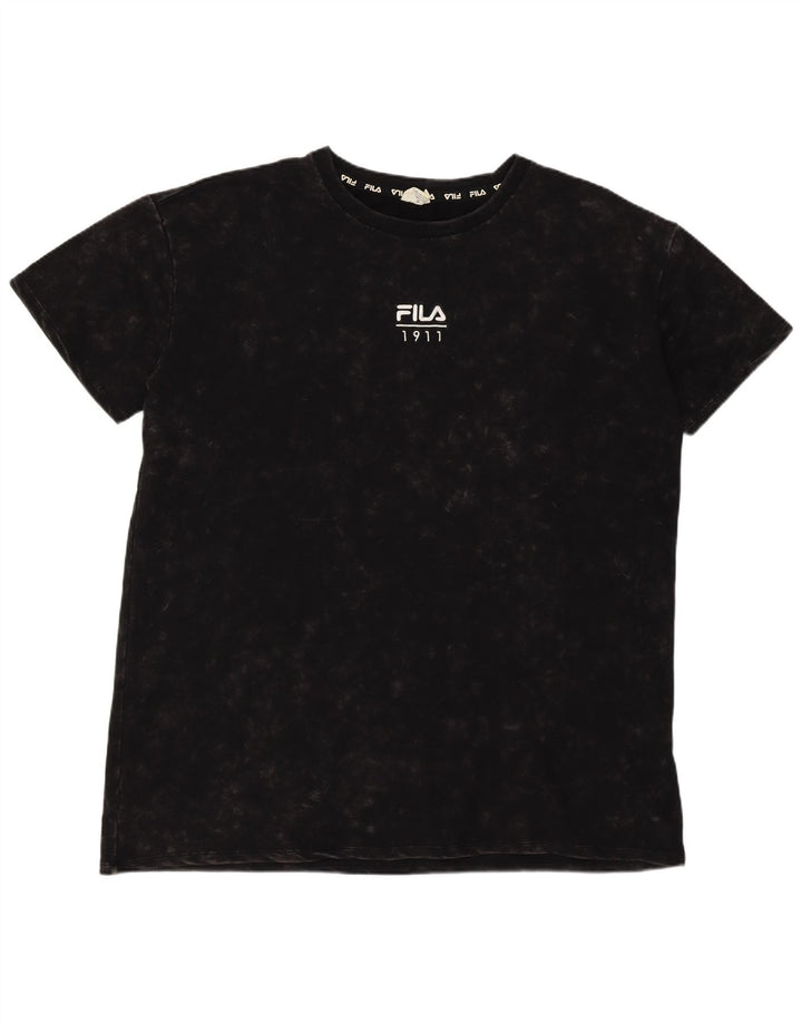 Fila T-Shirt Homme Top 2XL Noir Tie Dye Coton