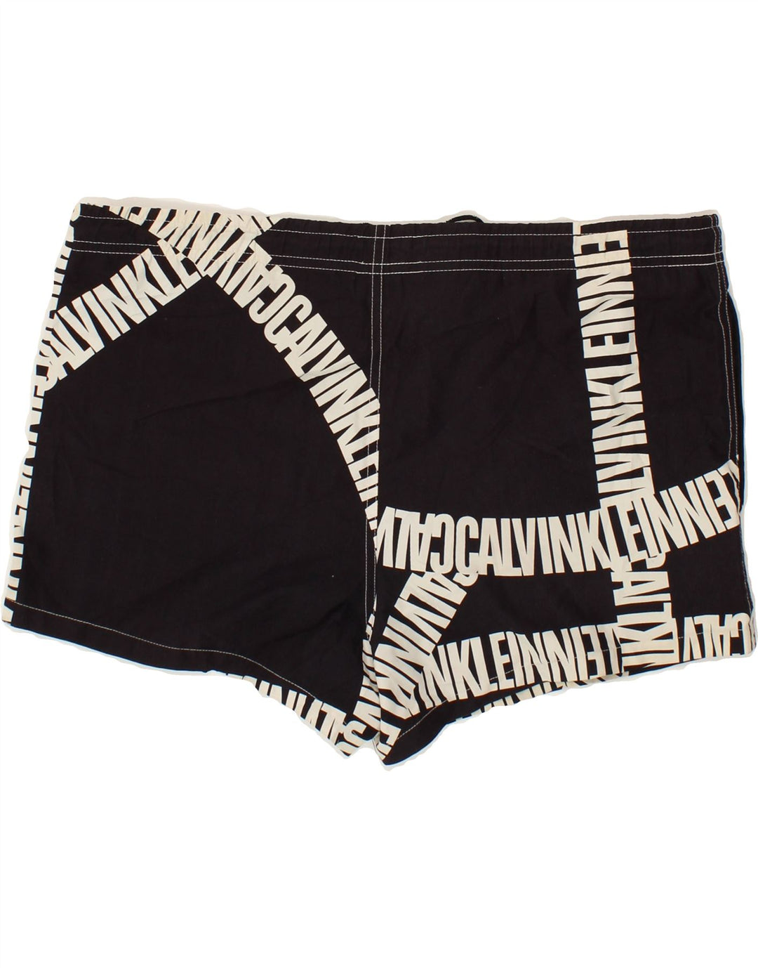 CALVIN KLEIN Short de Bain Graphique Homme Noir Moyen Polyester