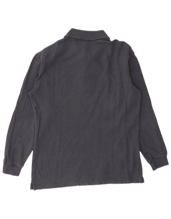 Fila Polo à manches longues pour homme IT 46 Small Bleu marine