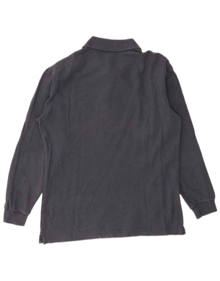 Fila Polo à manches longues pour homme IT 46 Small Bleu marine