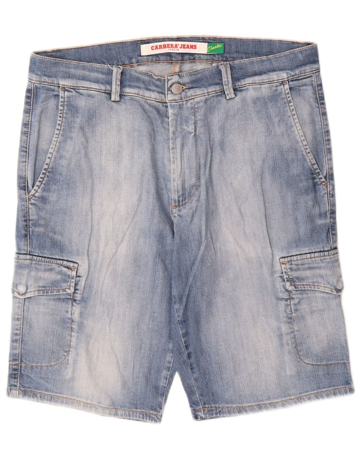 CARRERA Short cargo en jean W34 pour homme en coton bleu moyen