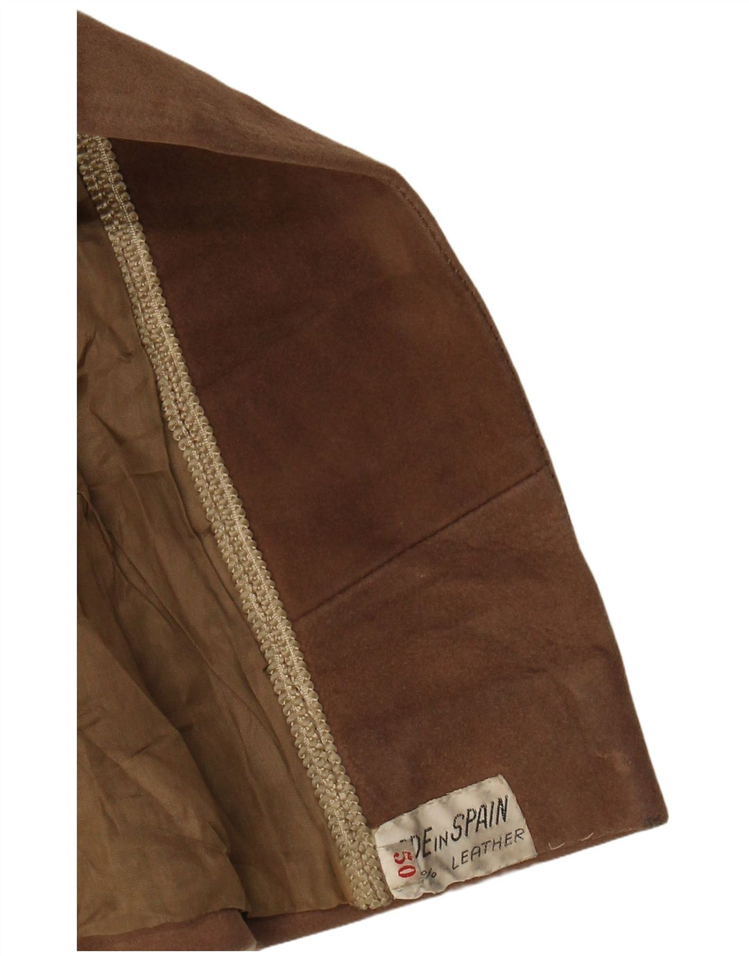 VINTAGE Femme Daim Double Breasted Manteau EU 50 3XL Cuir Marron