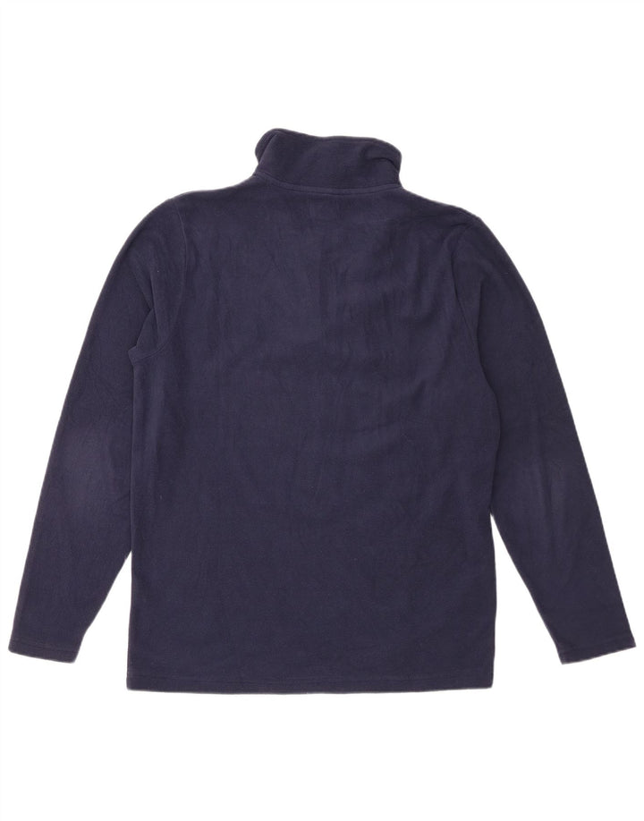 Avirex Pull polaire à col zippé pour homme en polyester bleu marine moyen