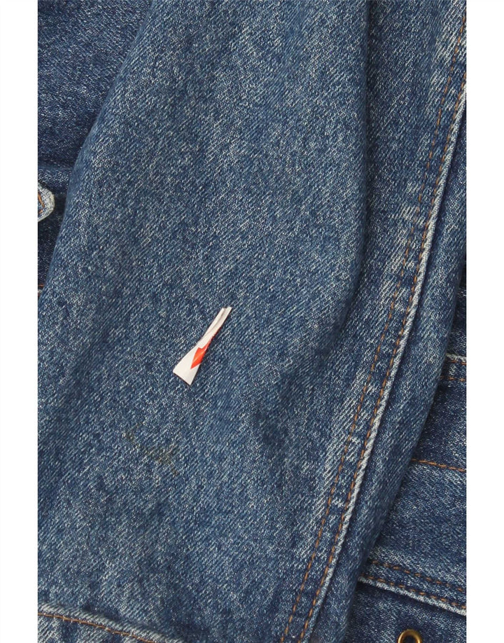 Doringo Veste en jean courte pour femme UK 10 Petit coton bleu