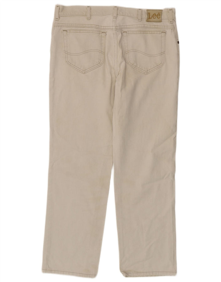 Lee Jean Droit Homme W34 L30 Blanc