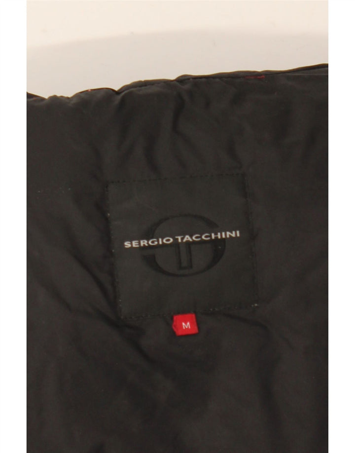 Sergio Tacchini Manteau rembourré pour femme UK 14 Medium Noir Nylon