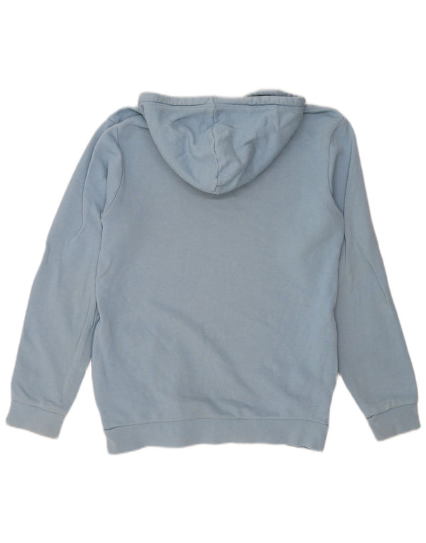 Adidas Pull à capuche graphique coupe ample pour homme en coton bleu XS