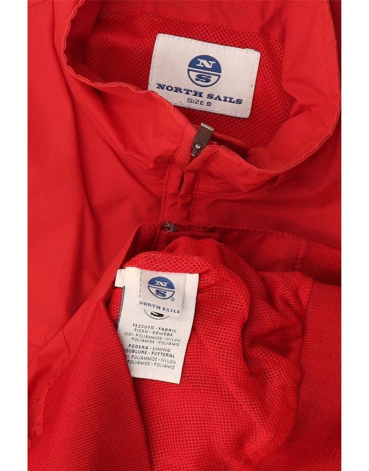 North Sails Veste Bomber Homme UK 36 Petit Rouge Polyamide