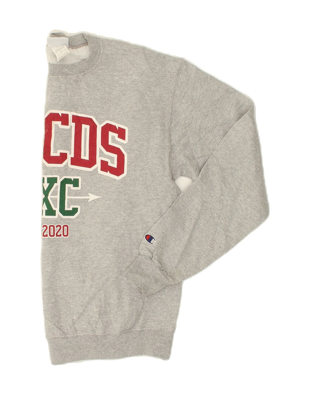 CHAMPION Mens Graphic Sweatshirt Jumper Medium Grey Cotton Vintage Champion and Second-Hand Champion from Messina Hembry 