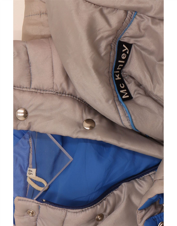 MC Kinley Veste matelassée à capuche pour homme IT 46 Small Gris Polyester