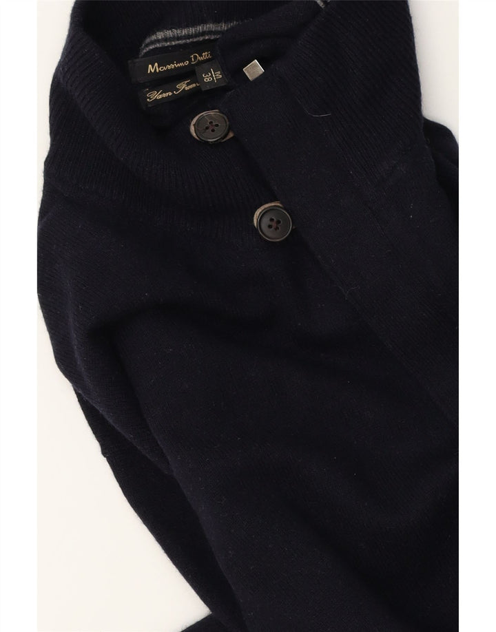 Massimo Dutti Pull Cardigan Homme Bleu Marine Moyen