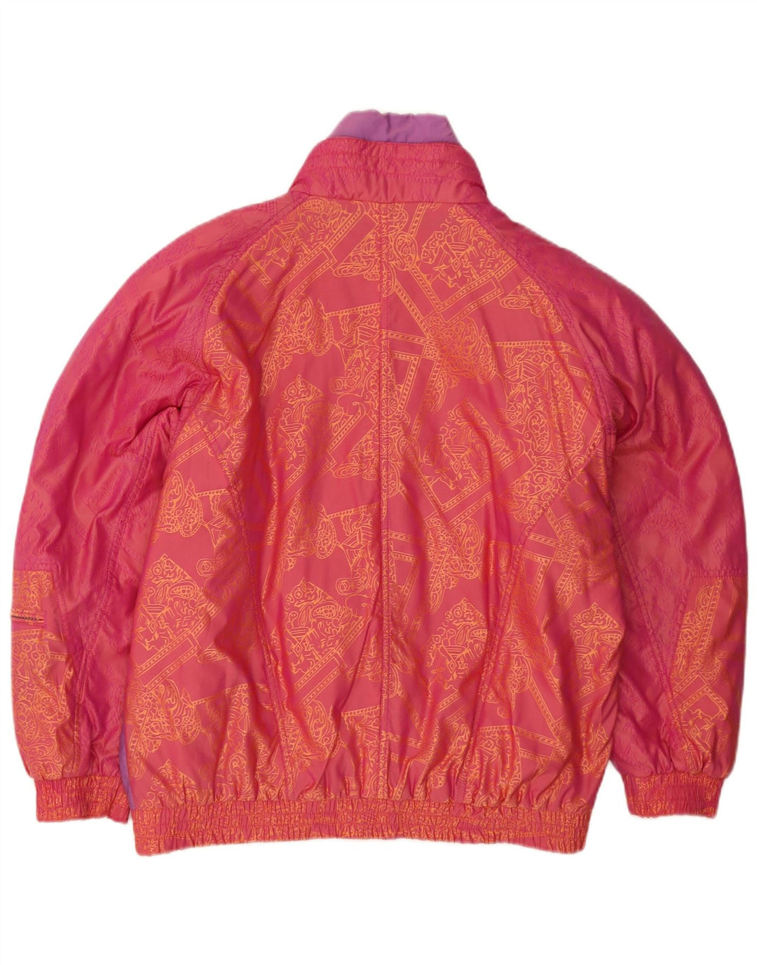 veste matelassée femme vintage IT 42 Nylon colorblock rose moyen