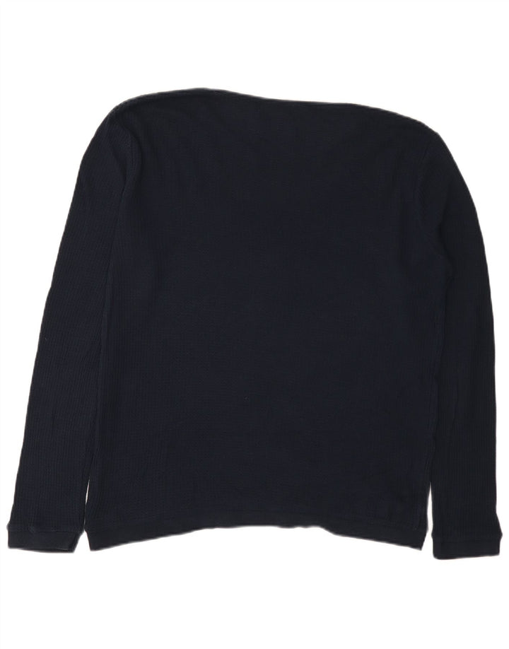 Zara Pull Col Bateau Homme Bleu Marine Moyen