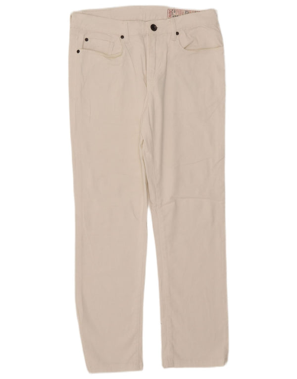 Jean droit femme Rifle W34 L28 coton blanc