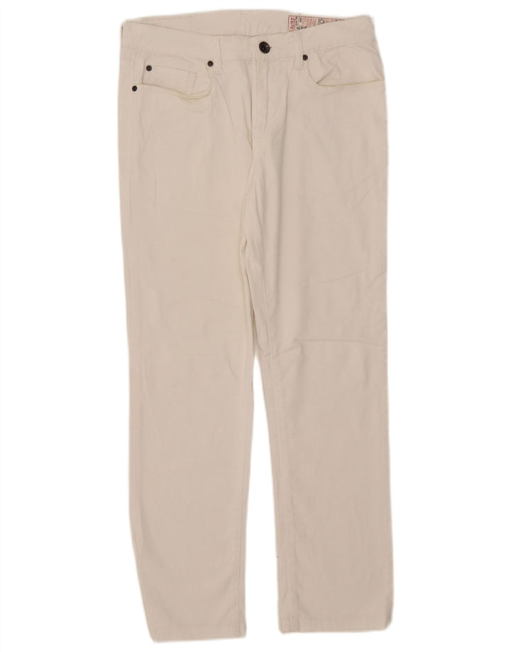 Jean droit femme Rifle W34 L28 coton blanc