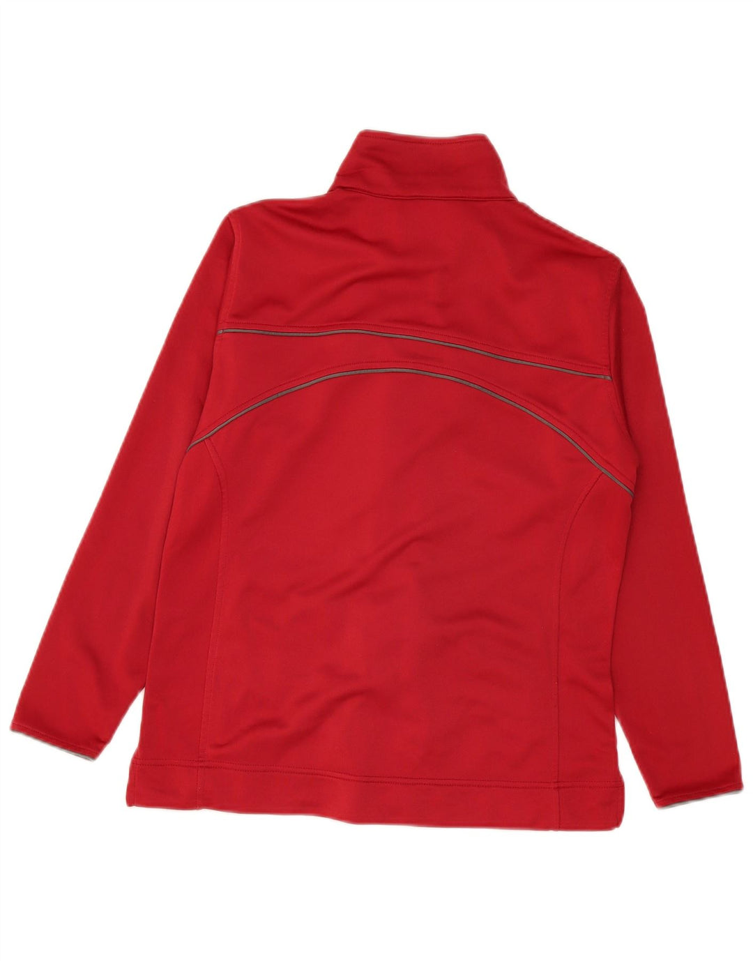 Asics Veste de survêtement coupe régulière pour femme UK 16 Large Rouge Polyester