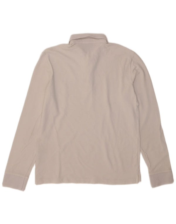 Armani Exchange Polo à Manches Longues Homme Blanc Moyen Coton
