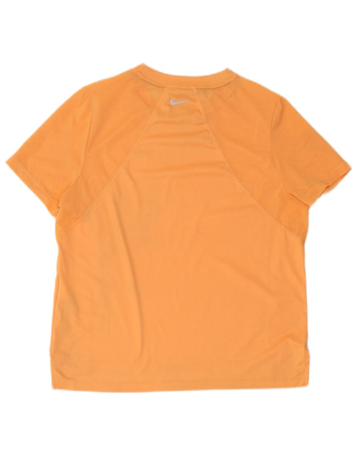 Nike Hommes Dri Fit T-Shirt Haut Large Orange Polyester